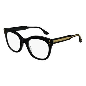 NEW BOTTEGA VENETA EYEGLASSES BV0241O 001 WOMEN BLACK EYEWEAR
